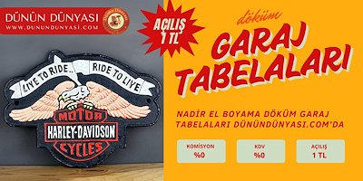 Vintage Döküm Garaj Tabelaları