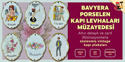Porselen Kapı Plakaları Müzayedesi