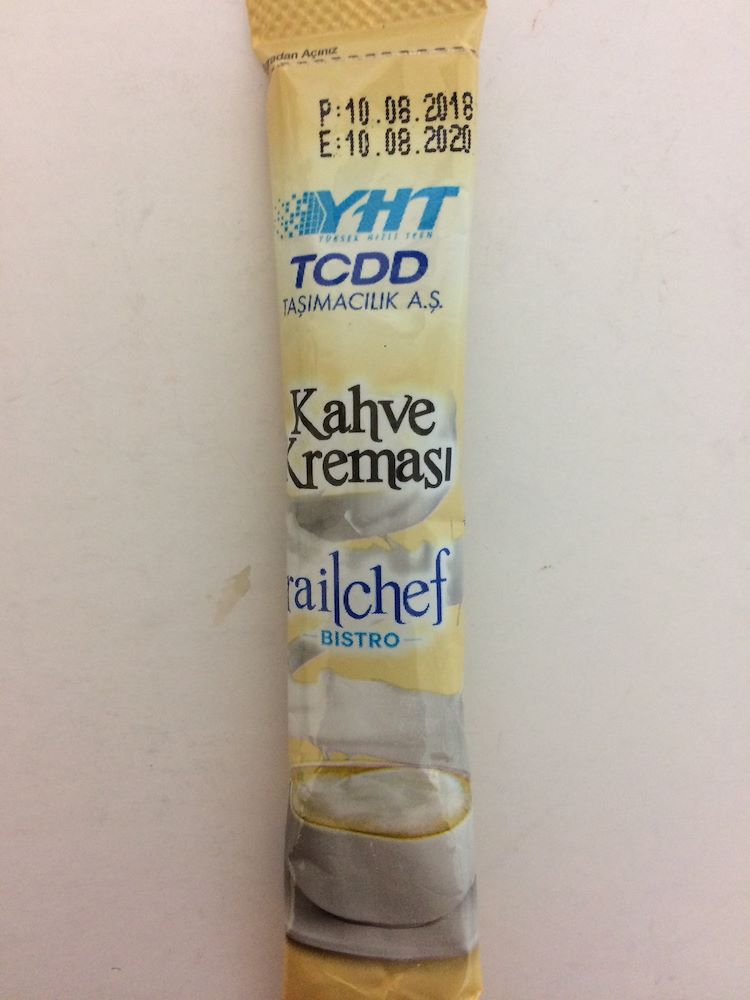TCDD Taşımacılık Yüksek Hızlı Tren Kahve Kreması Nazik Mezat