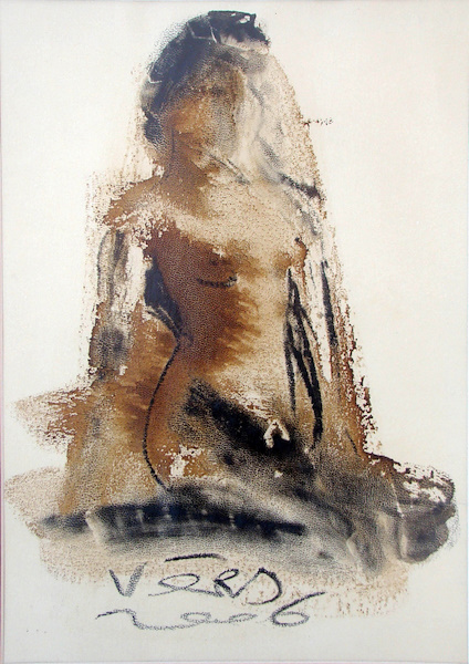 VEDAT ÖRS Kağıt üzerine karışık teknik, 2006 tarihli, imzalı 30 x 21 cm