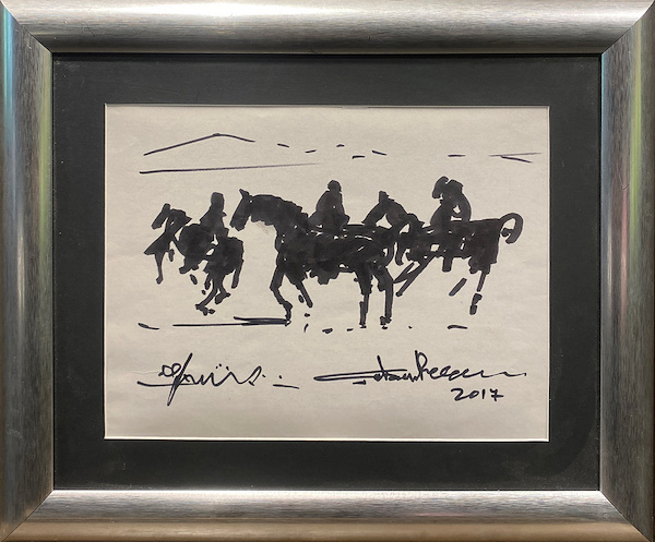 ÇOBAN RESSAM (Süleyman Şahin) Kağıt üzerine akrilik boya, 35 x 25 cm