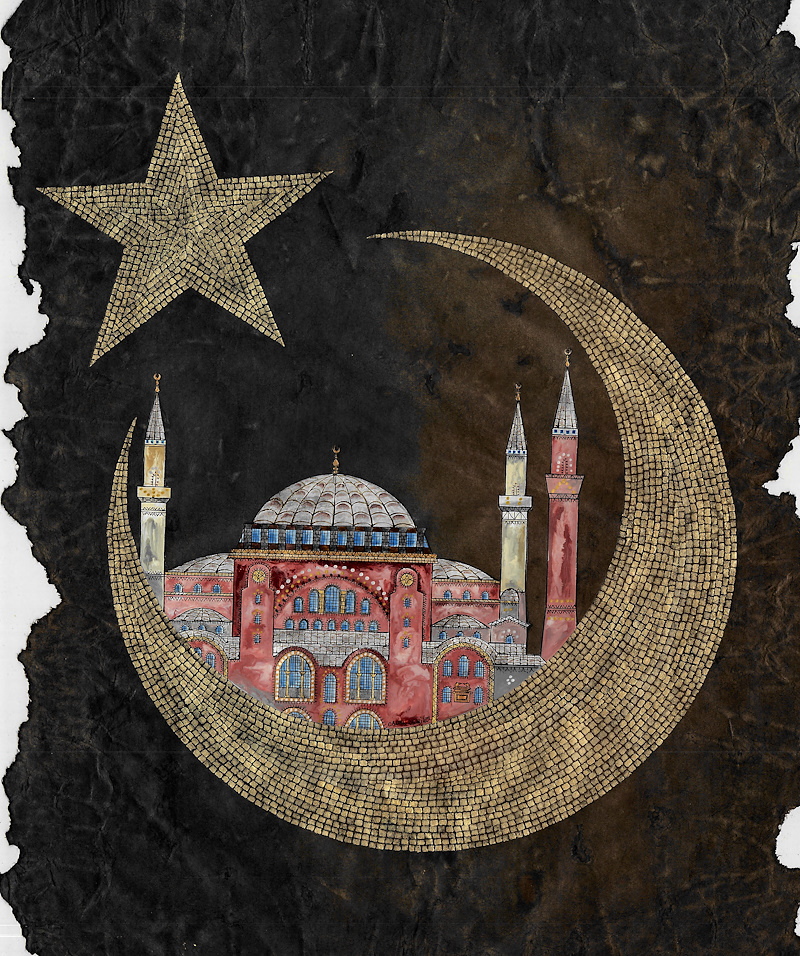 Canan Harmancı DEMİREL / "Hagia Sophia in Crescent", 2021