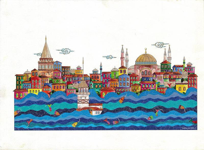 Canan Harmancı DEMİREL / "İstanbul ve Balıklar Serisi", 2021